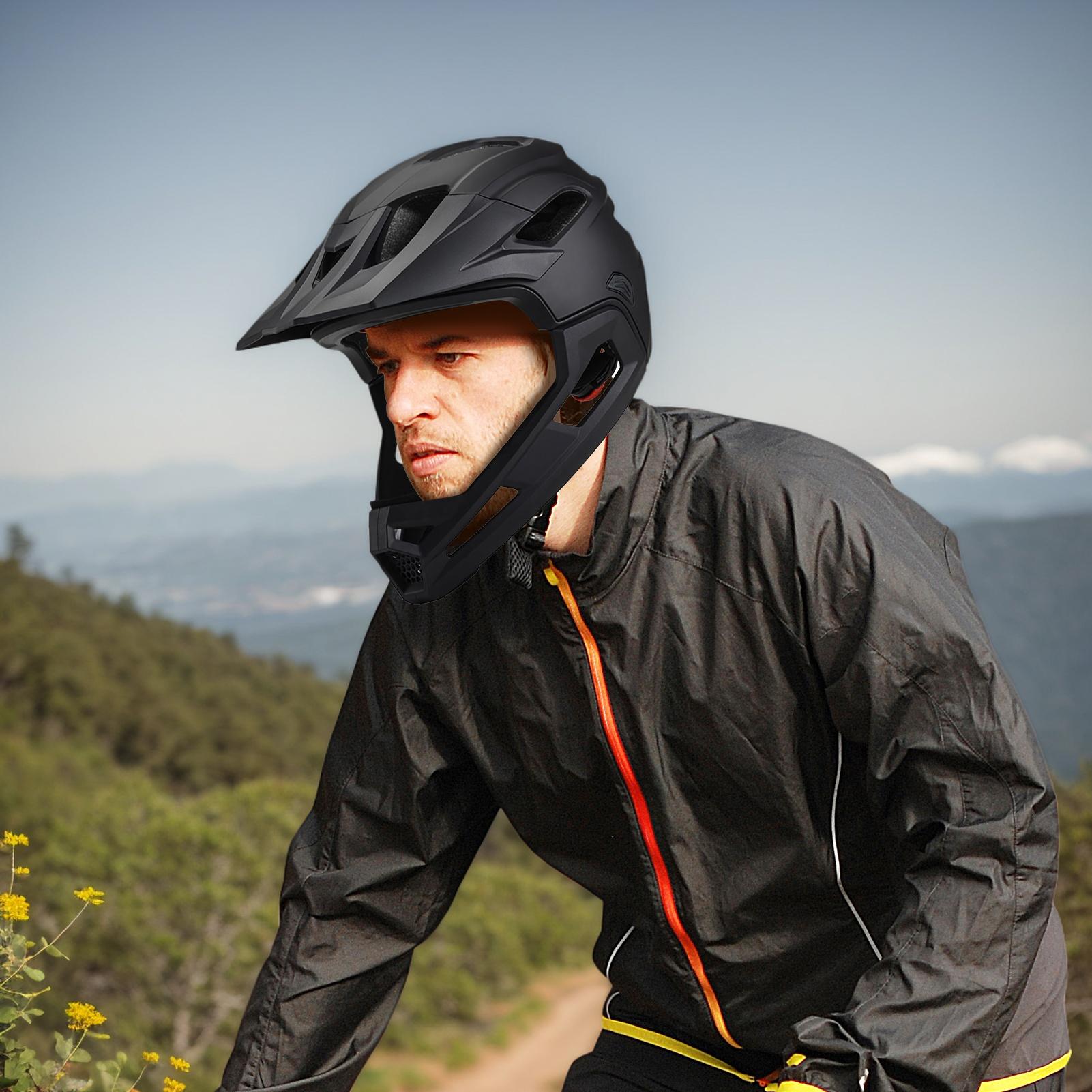 1 Stück Erwachsenen-Mountainbi – Mountain Biking Full Face Helmet Bewertung und Preis