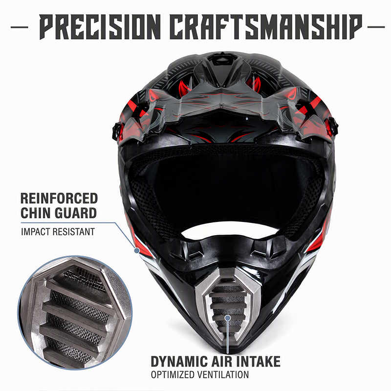 Uchoose Motocross-Helm für Erw – Mountain Biking Full Face Helmet Bewertung und Preis