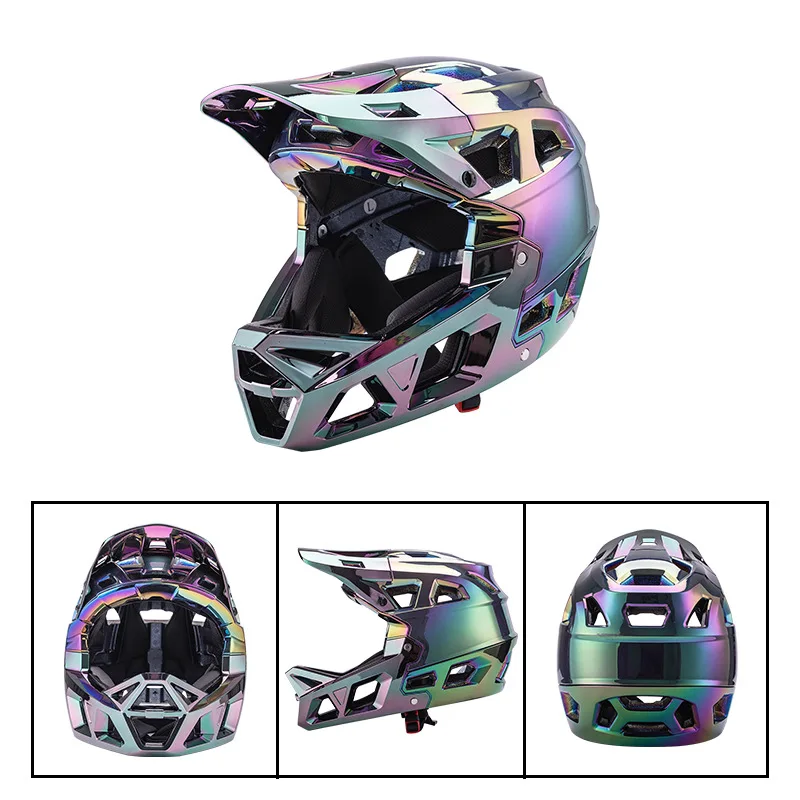 Grenzüberschreitender neuer Fu – Mountain Biking Full Face Helmet Bewertung und Preis